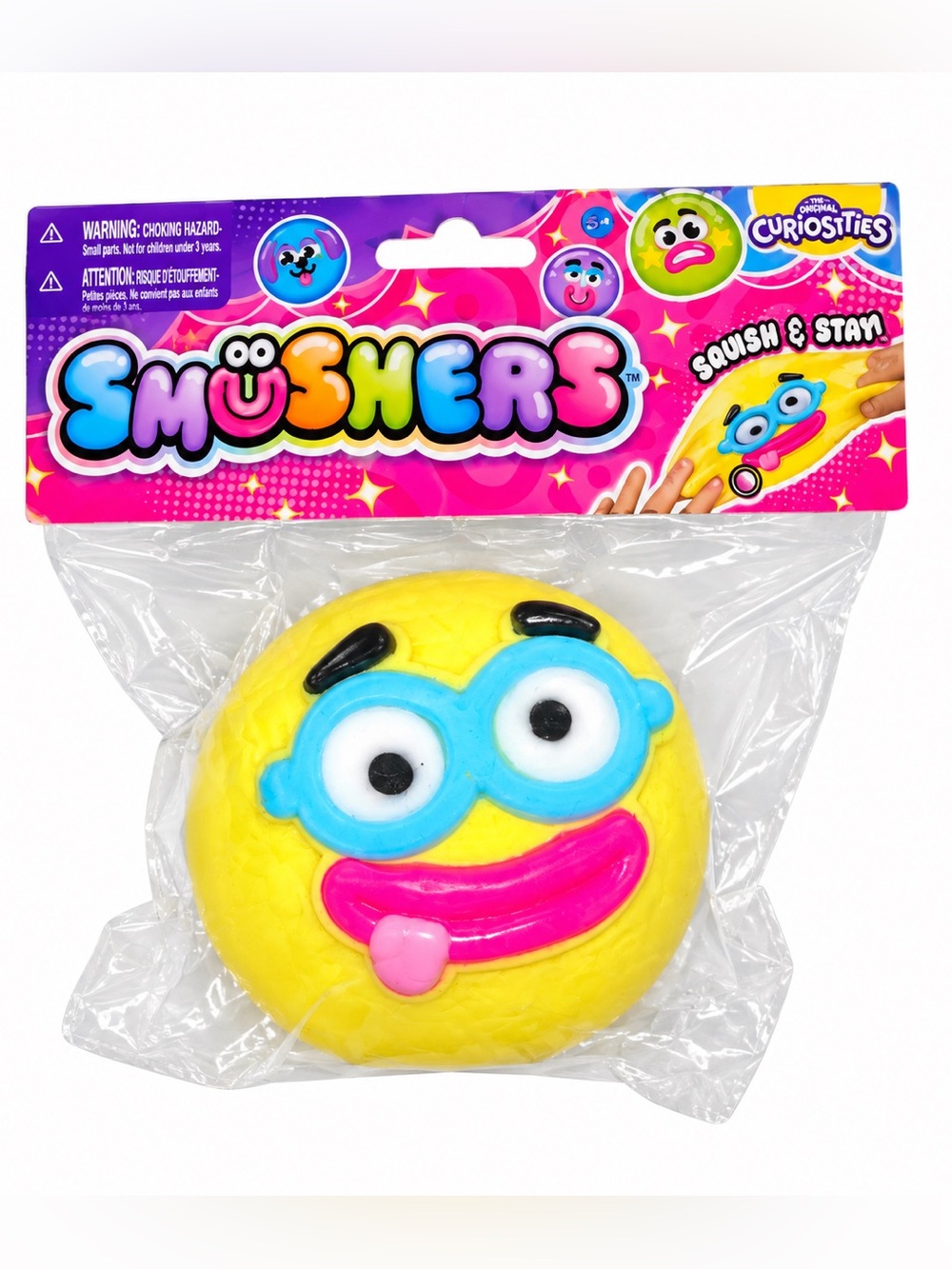 ORB Curiosities Smushers Yellow Face Swap Toy NEW